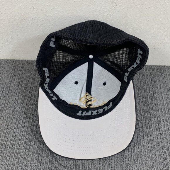 Stoneworks Trucker Hat Fitted Cap Mens OS Black Mesh Flexfit by Yupoong - Picture 9 of 12